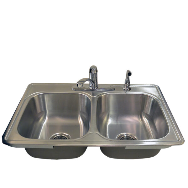 712-6025  Grab-N-Go 33" x 22" x 7" Stainless Steel Sink Kit